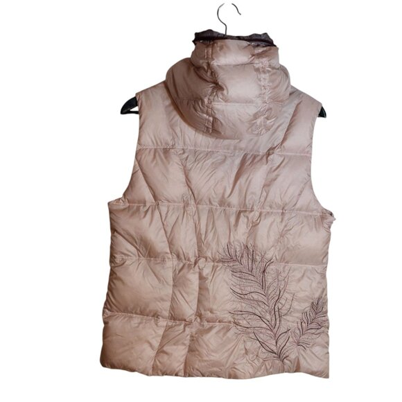 Eddie Bauer Women’s Vintage Goose-Down Hooded Puffer Vest – Size L - Picture 2 of 8